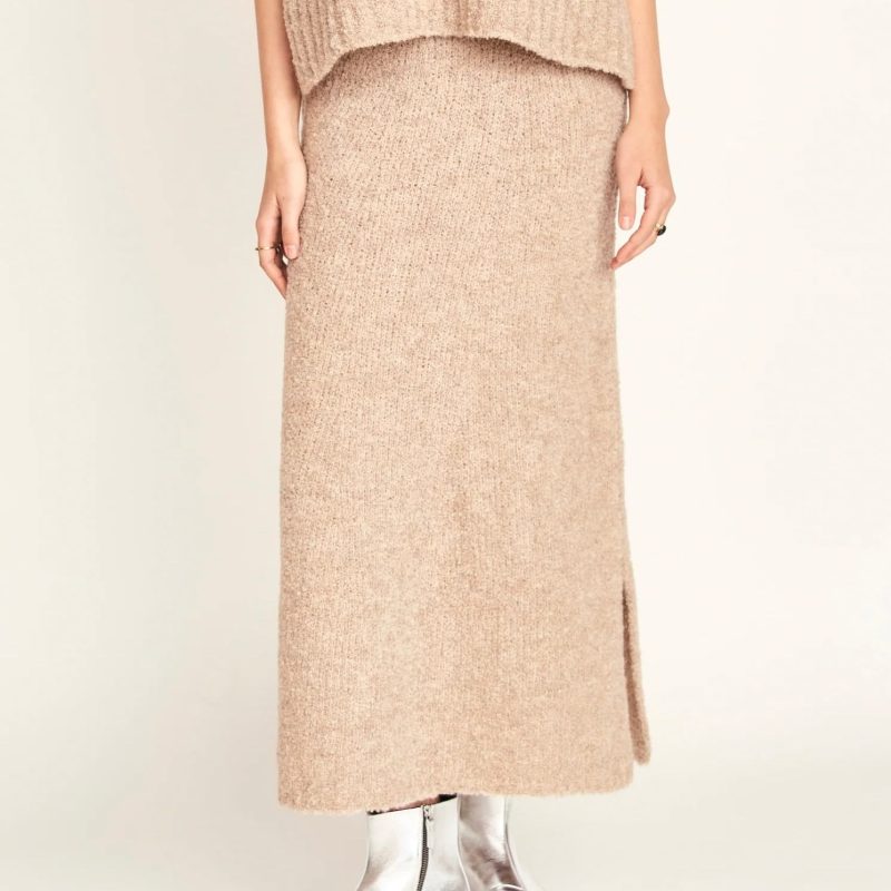 Mirth Estes Boucle Skirt in Graham Cracker