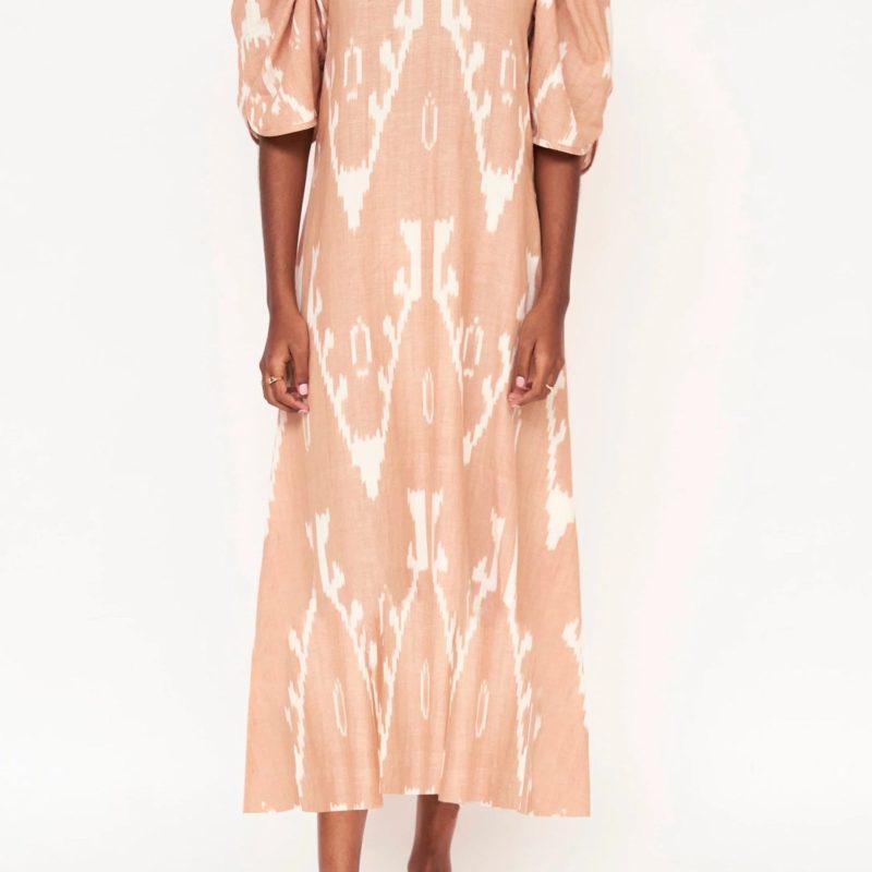 Mirth Cassis in Conch Ikat/ Flat Hem