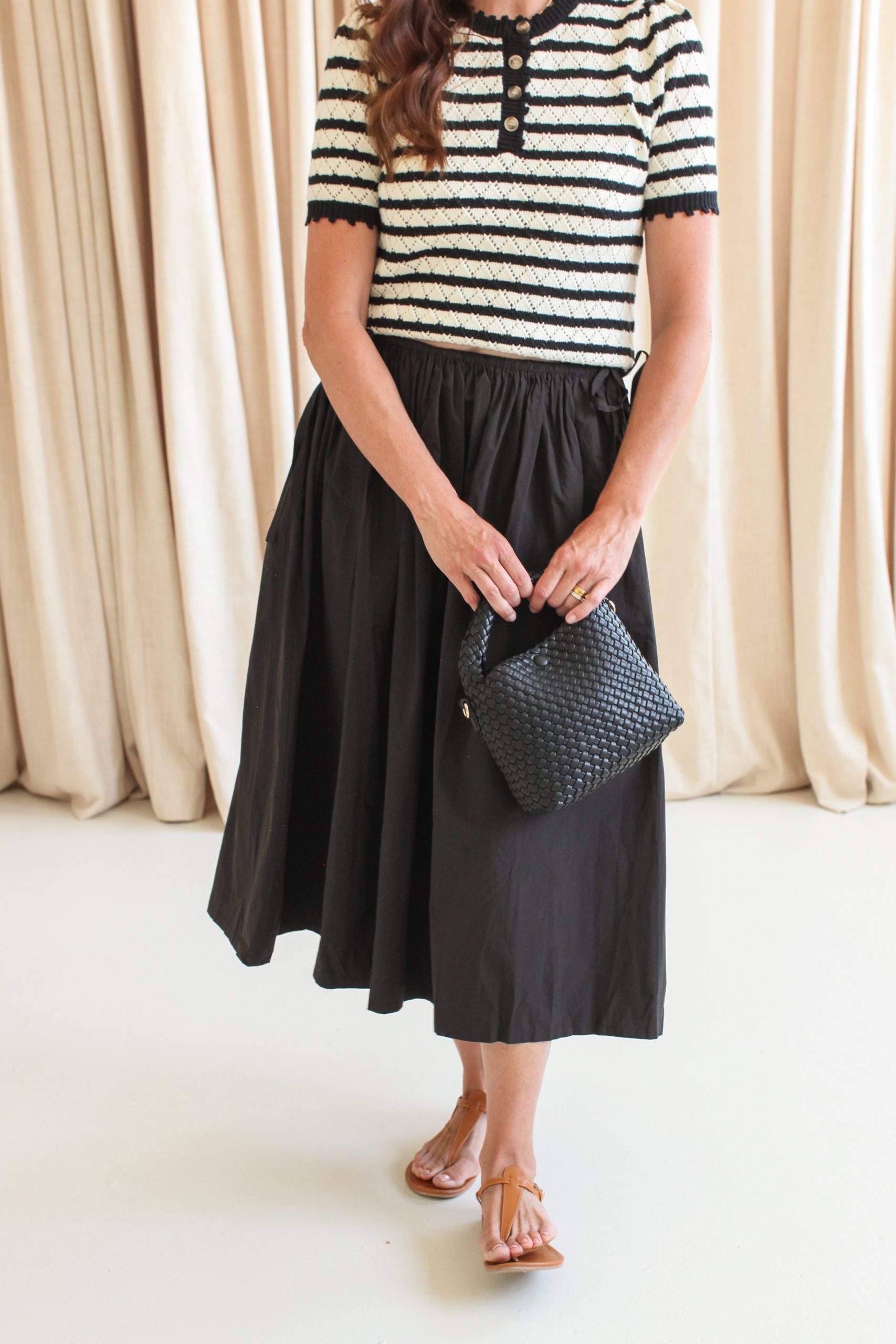 Marielle Poplin Midi Skirt - Image 2