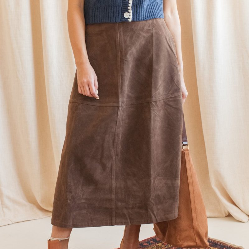 Brooklyn Suede Skirt