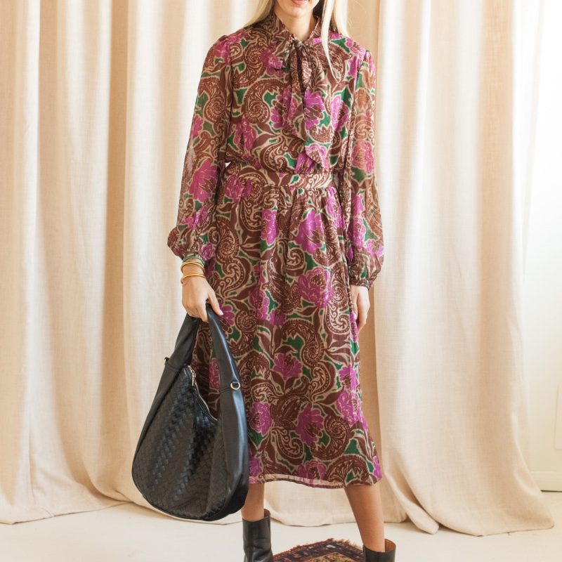 Kendall Paisley Midi Dress