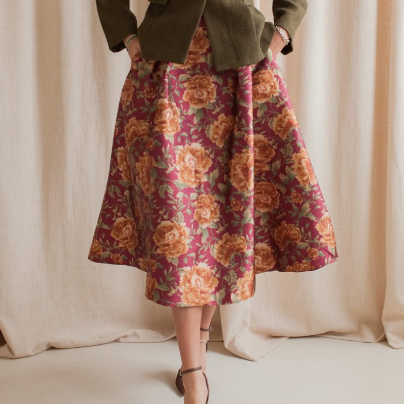 Norah Floral Midi Skirt