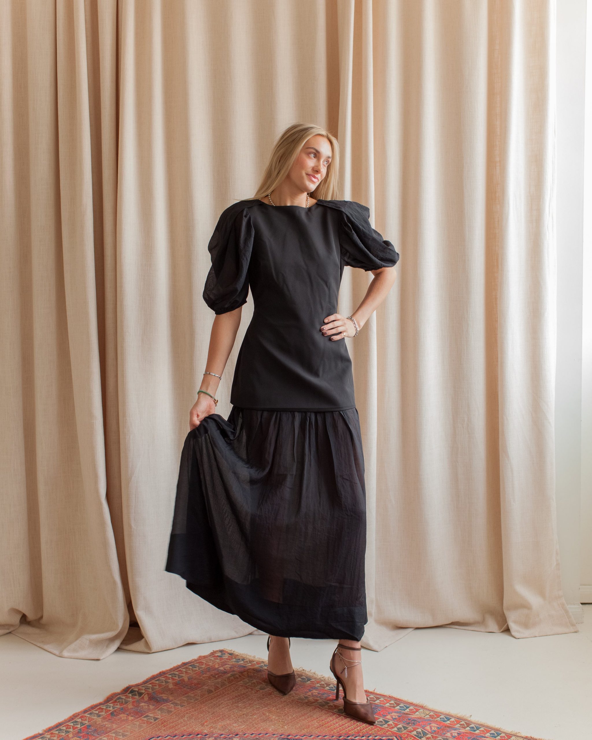 Farleigh Drop Waist Dress - Image 3