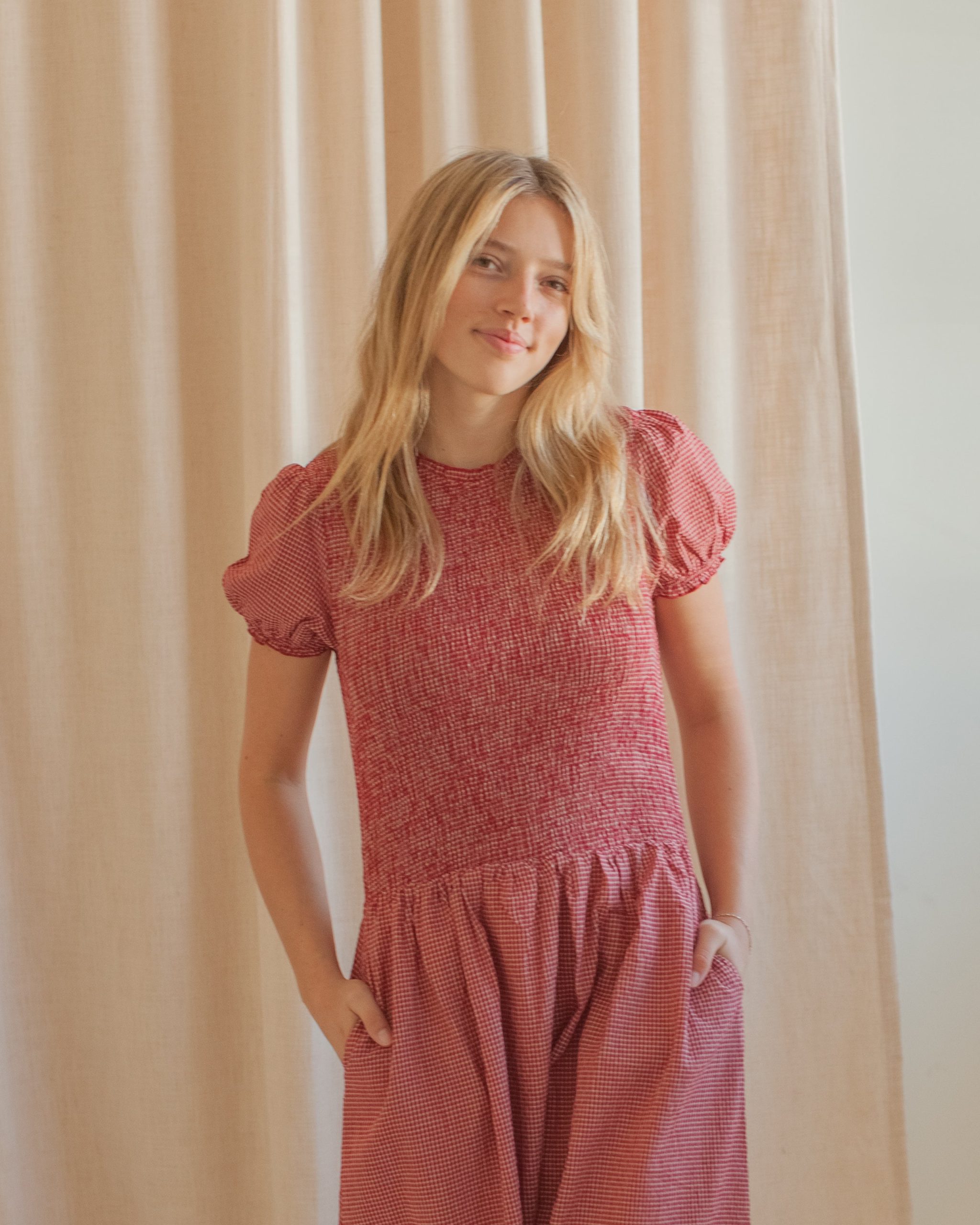 Madeline Smocked Midi Dress - Image 2