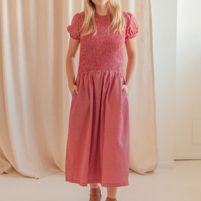 Madeline Smocked Midi Dress