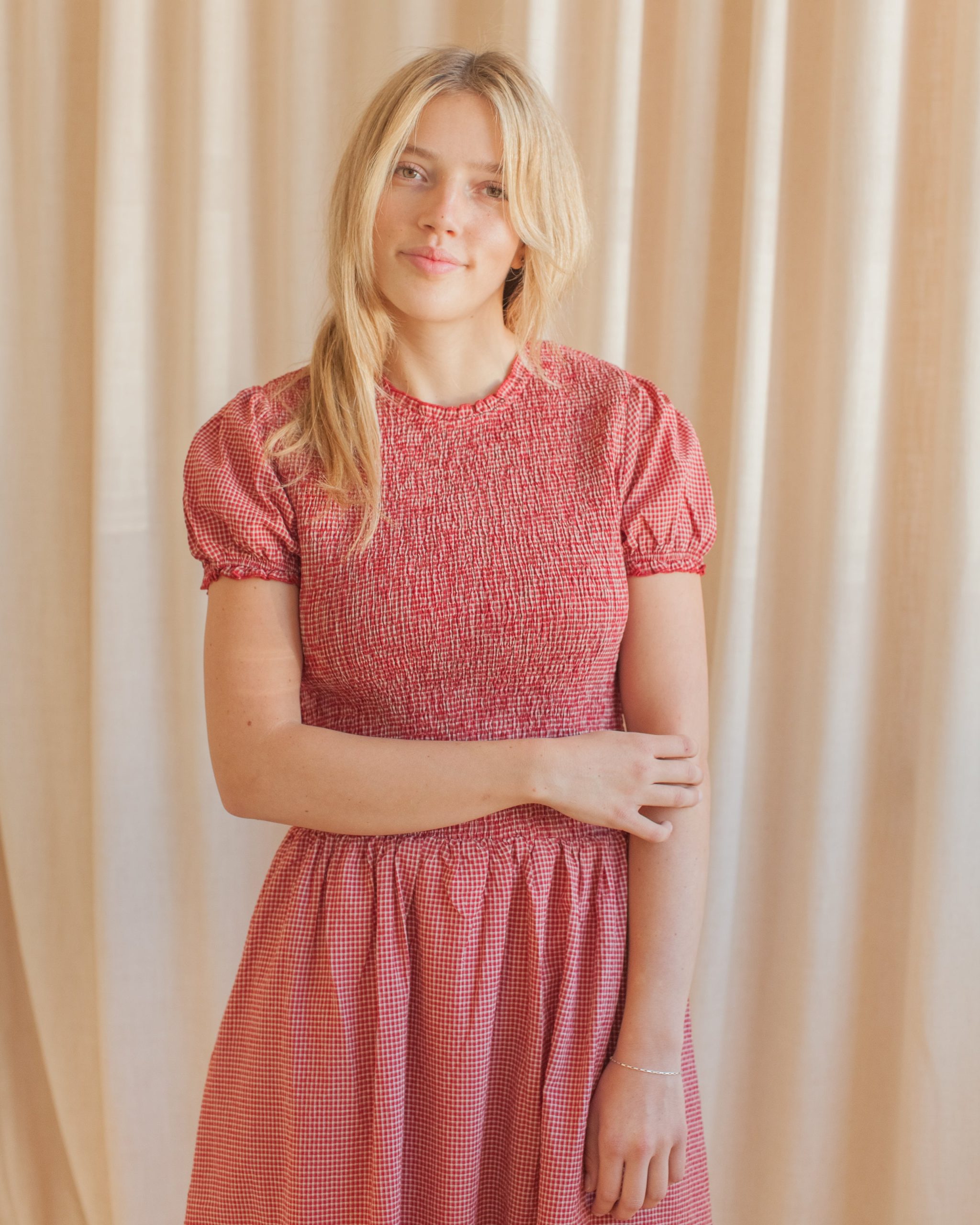 Madeline Smocked Midi Dress - Image 3