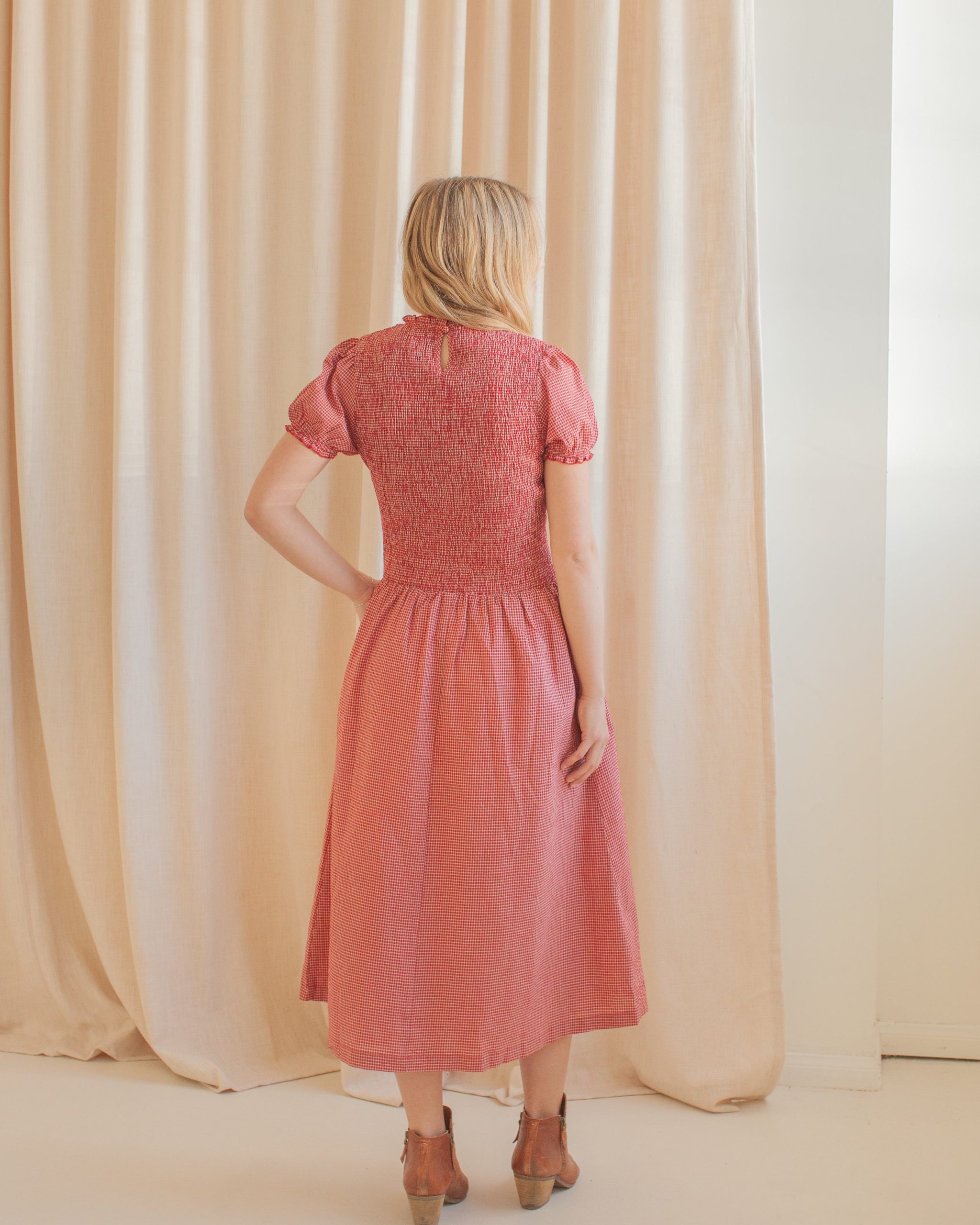 Madeline Smocked Midi Dress - Image 5