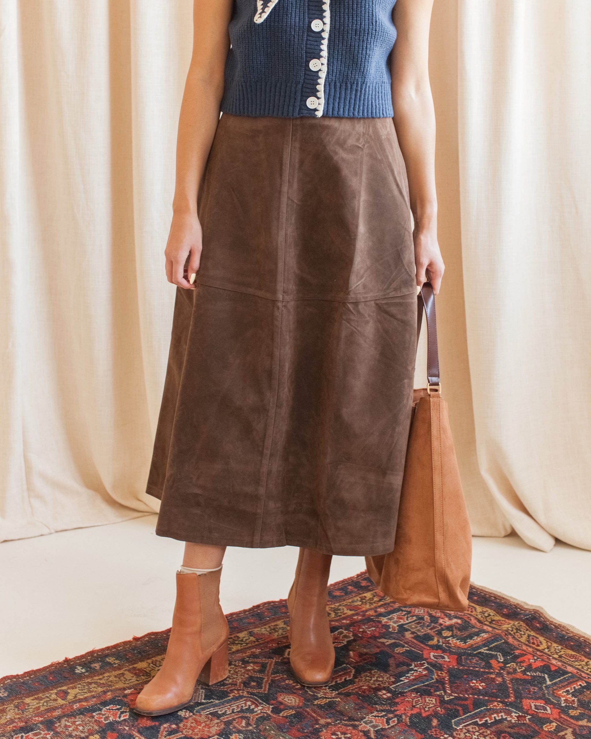 Brooklyn Suede Skirt - Image 2