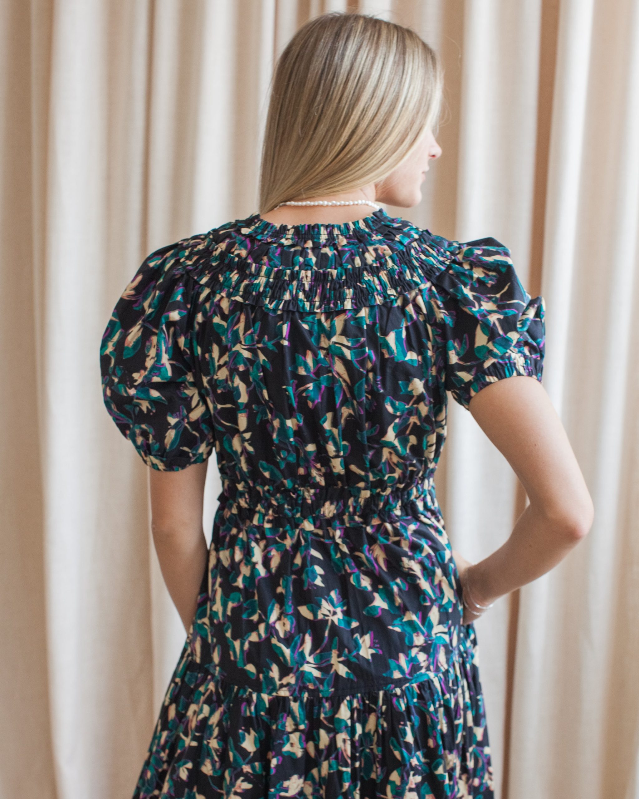 Ulla Johnson Othella Short Sleeve Midi Dress- Kaleidoscope - Image 4