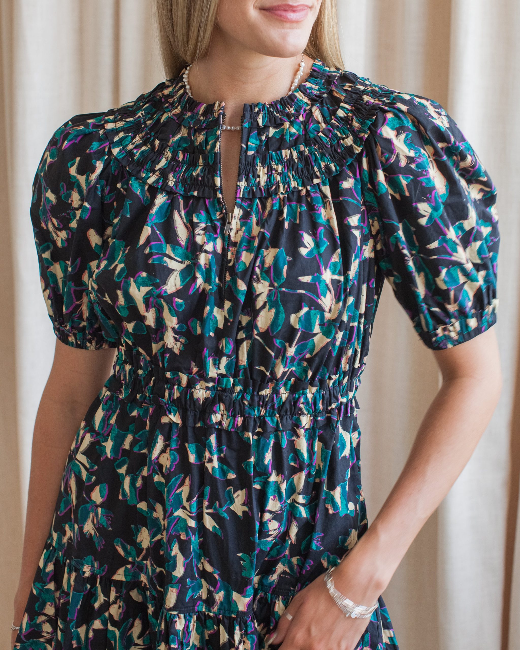 Ulla Johnson Othella Short Sleeve Midi Dress- Kaleidoscope - Image 5