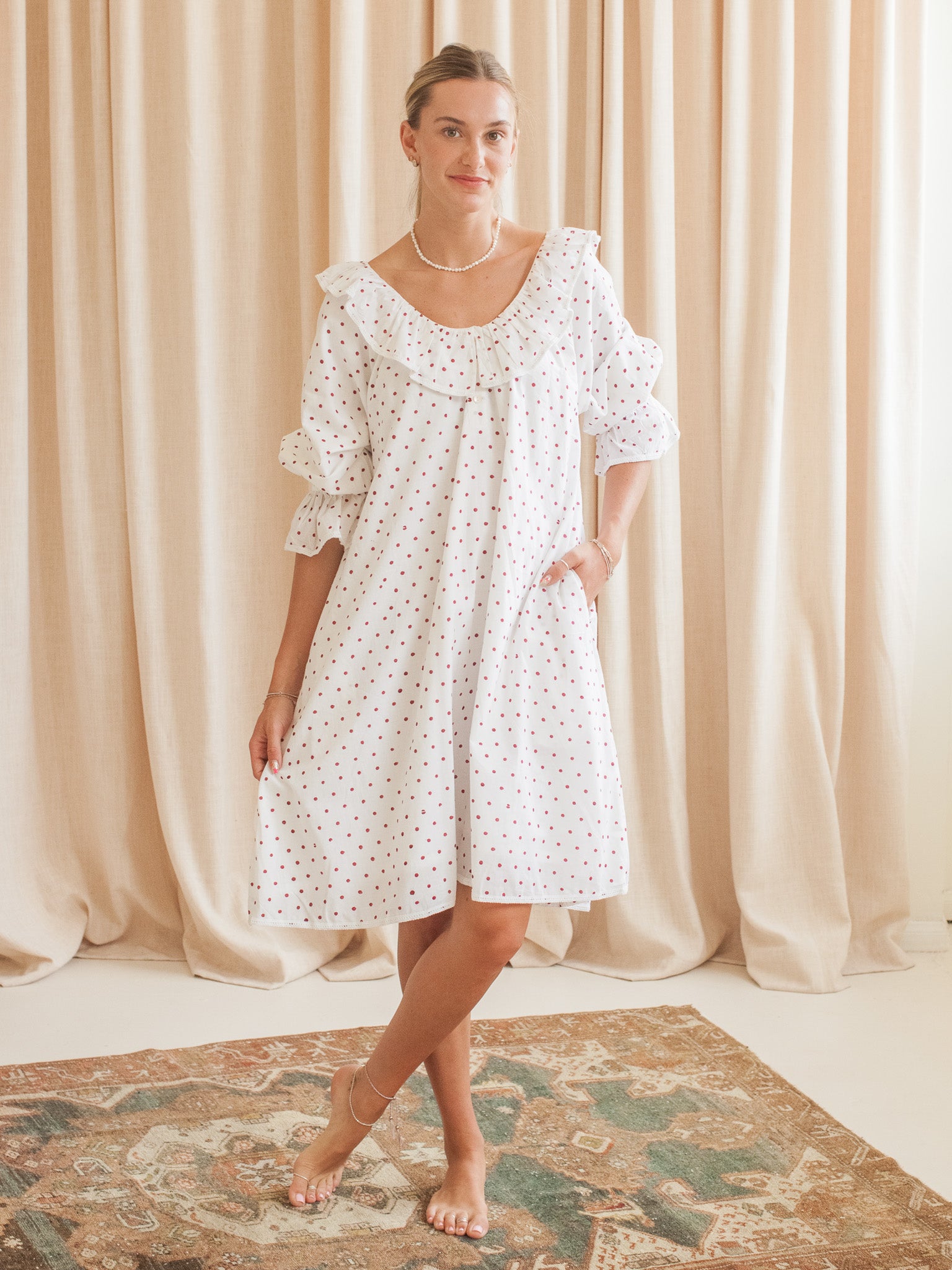 Maison de Frédéric Bennet House Dress- Polka Dot