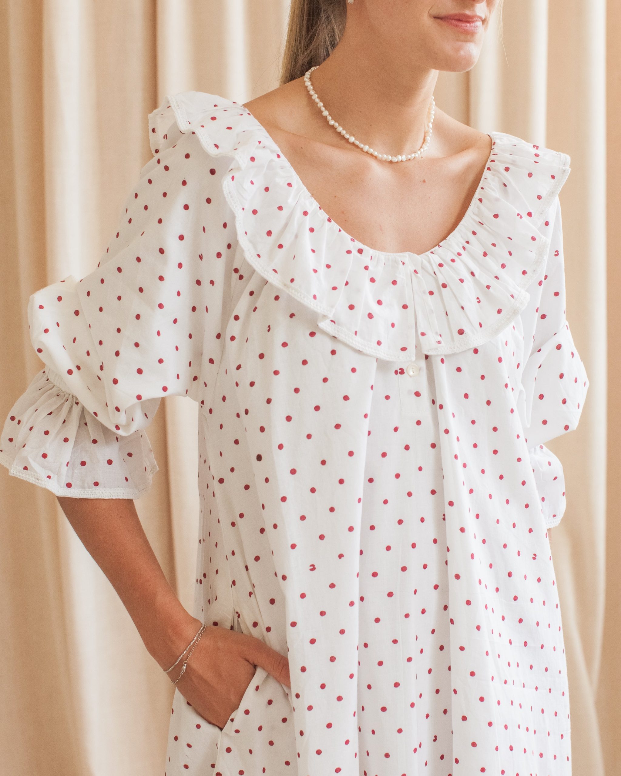 Maison de Frédéric Bennet House Dress- Polka Dot - Image 3