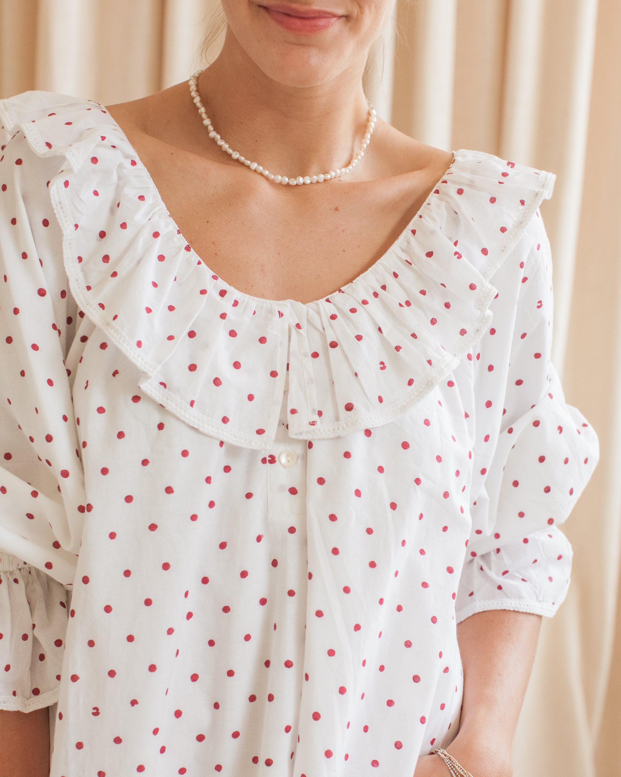 Maison de Frédéric Bennet House Dress- Polka Dot - Image 4