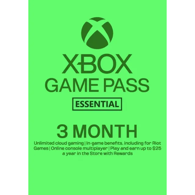 Xbox Game Pass Core Essential 3 months USA ⚡️ INSTANT DELIVERY ⚡️